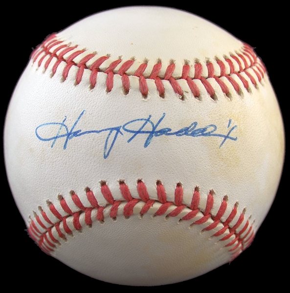 Harvey Haddix Single Signed Baseball 1960 Pirates